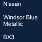 Preview: Nissan, Windsor Blue Metallic, BX3.